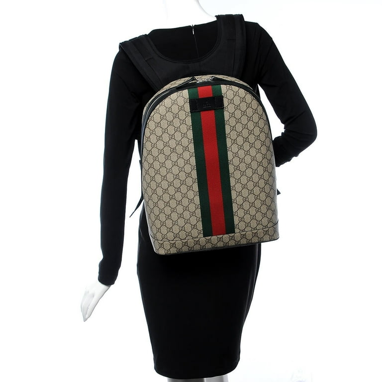 Gucci Men's GG Supreme Web Backpack with Laptop Sleeve - Bergdorf