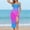 A-Hot Pink, variant on Women's Plus Size Swim Skirt Cover Up Long Beach Swimsuit Bikini Coverup