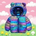 thumbnail image 5 of Toddler Boys Winter Coat Puffer Jacket Kids Full-Zip Long Sleeve Windproof Jacket Outwear Cute Hooded Jackets with Pockets Toddler Winter Clothes Boy 3-4 Years, 5 of 5