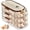 3 Tier -Clear+Brown, variant on Clear Stackable 3 Tier Automatic Rolling Egg Dispenser With Handle