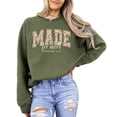 thumbnail image 2 of Made for More Sweatshirt for Women - Faith Inspirational Crewneck Religious Gift Army Green Sweatshirt Adult Small, 2 of 7