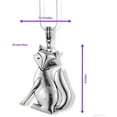 thumbnail image 3 of Fox Necklace | Fox Jewelry For Women Silver Plated Snake Chain Necklace with Fox Necklace for Women Great Fox Gifts for a Party themed with Fox Stuff and Fox Items for Women, 3 of 7