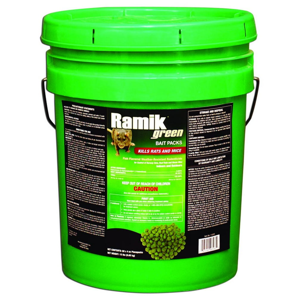 Ramik Green Rat And Mouse Poison Pellet Bait Packs - Walmart.com