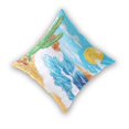 thumbnail image 2 of Sun Catcus on Beach Throw Pillow Covers Pillowcases 18 x 18 Inch Home Decor 2 Packs for Bedroom Sofa, 2 of 6