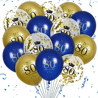 30th Birthday Party Decorations Men,30th Birthday Decorations Set Men Navy  Blue Gold Party Decorations Kit Latex Confetti Balloons Helium Number 30  for Man Women Anniversary 