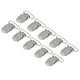 thumbnail image 2 of Tirantes de Metal plateado para chupete, Clips, soporte, piezas de reparación, accesorio (25mm), 2 of 13