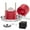 Red, variant on VEVOR Ice Ball Press Kit, 2.4"/60 mm Ice Ball Maker Includes Ice Press, Magnetic Gift Box, Tongs, Drip Tray for Whiskey Silver