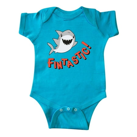 

Inktastic Fintastic! cute shark Gift Baby Boy or Baby Girl Bodysuit