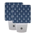 thumbnail image 6 of Yayeee LED Plug in Night Light for The Home with Auto Dusk to Dawn Light Sensors, 2 Pack, Navy Blue Anchors Pattern, 6 of 6