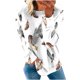 thumbnail image 2 of ICHUANYI Clearance Women's Round Neck Fashion Casual Long Sleeve Christmas Print Sweatshirt Tops Blouse(White, S) ICHUANYI WER2023081015443, 2 of 5