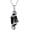 Black Crystal, variant on SISGEM 925 Sterling Silver Vintage Snake Pendant Necklace with 12 Months Birthstone Jewelry Gifts for Women
