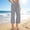 *Black, variant on ClodeEU Women's Striped High Waist Straight Leg Cropped Pants,Casual Solid Color Capri Pants with Pockets Beige,Women's Plus L