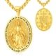 thumbnail image 1 of Collar Medalla milagrosa de la Virgen María Eusense bañada en oro, 1 of 7