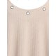thumbnail image 3 of Camiseta Acanalada Talla Extra Cuello Gargantilla Rosegal  Mangas largas de talla grande, 3 of 5