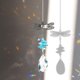 thumbnail image 3 of Dragonfly Hanging Ornament Crystal Windchime Rainbow Maker (Azul claro) Wdftyju Para estrenar, 3 of 8