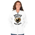 thumbnail image 4 of Spread Unity Not Hate Social Justice Unisex Fleece Graphic Zip Up Hoodie Brisco Brands 4X, 4 of 5