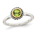 thumbnail image 1 of 1/2 Carat (ctw) Green Peridot Ring in Sterling Silver, 1 of 4