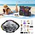 thumbnail image 5 of Rainbow Colored Bubbles Beach Bag Travel Tote Bag Reusable Shopping Bag Gym Bag with Wet Pocket Waterproof, 5 of 7