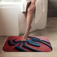 thumbnail image 4 of 1pc Spider Man Logo Absorbent Non-Slip Bathroom Thickened Flannel Rug Decor,Soft,Quick Drying,Suitable For Indoor/outdoor Use,Bathrooms,Bedrooms,Kitchens,Terrace,Laundry Rooms,16"x24", 4 of 9