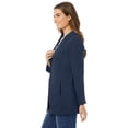 thumbnail image 3 of Woman Within Plus Size Knit Blazer Oversized Work & Casual, 3 of 6