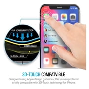 Xpression Screen Protector for Apple iPhone 14 (6.1) Privacy Screen Protector Anti Spy 9H Dark Tempered Glass Screen Film Guard Case Friendly - Black