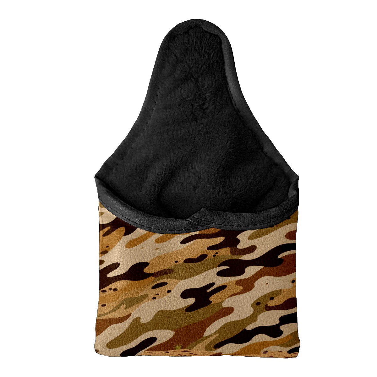 Golf Mallet Putter Cover Premium Leather Golf Putter Head Cover with Magnetic Closure, Golf Cover for Men and Women Camouflage