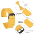 thumbnail image 6 of Uxcell Silicone Watch Band Quick Release Soft Rubber Watch Strap Yellow/Black 24mm, 6 of 7
