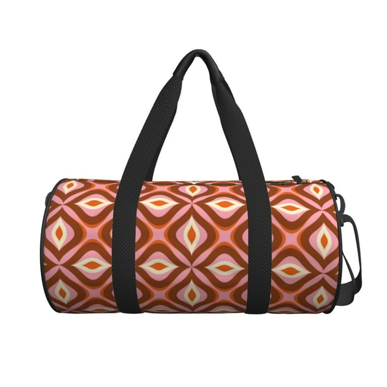 KLL 70s Retro Style Duffle Bag For Men Women Sport Gym Fitness