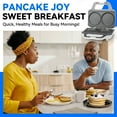 thumbnail image 4 of Mailand Double 4-inch Pancake Maker, Pancake Machine Electric, Maquina Para Hacer Pancakes, Brush Included, 750W, White, 4 of 7