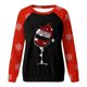 thumbnail image 4 of Puntoco Mujer Navidad Invierno Manga Larga Cuello Redondo Impresión De Letras Top Blusa Sudadera Puntoco Puntoco-9214, 4 of 4
