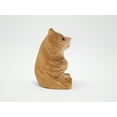 thumbnail image 5 of Brown Bear Figurine - Small 2" Wooden Carving Handmade Decoration Miniature Animal Grizzly Forest Statue Art Craft, 5 of 5
