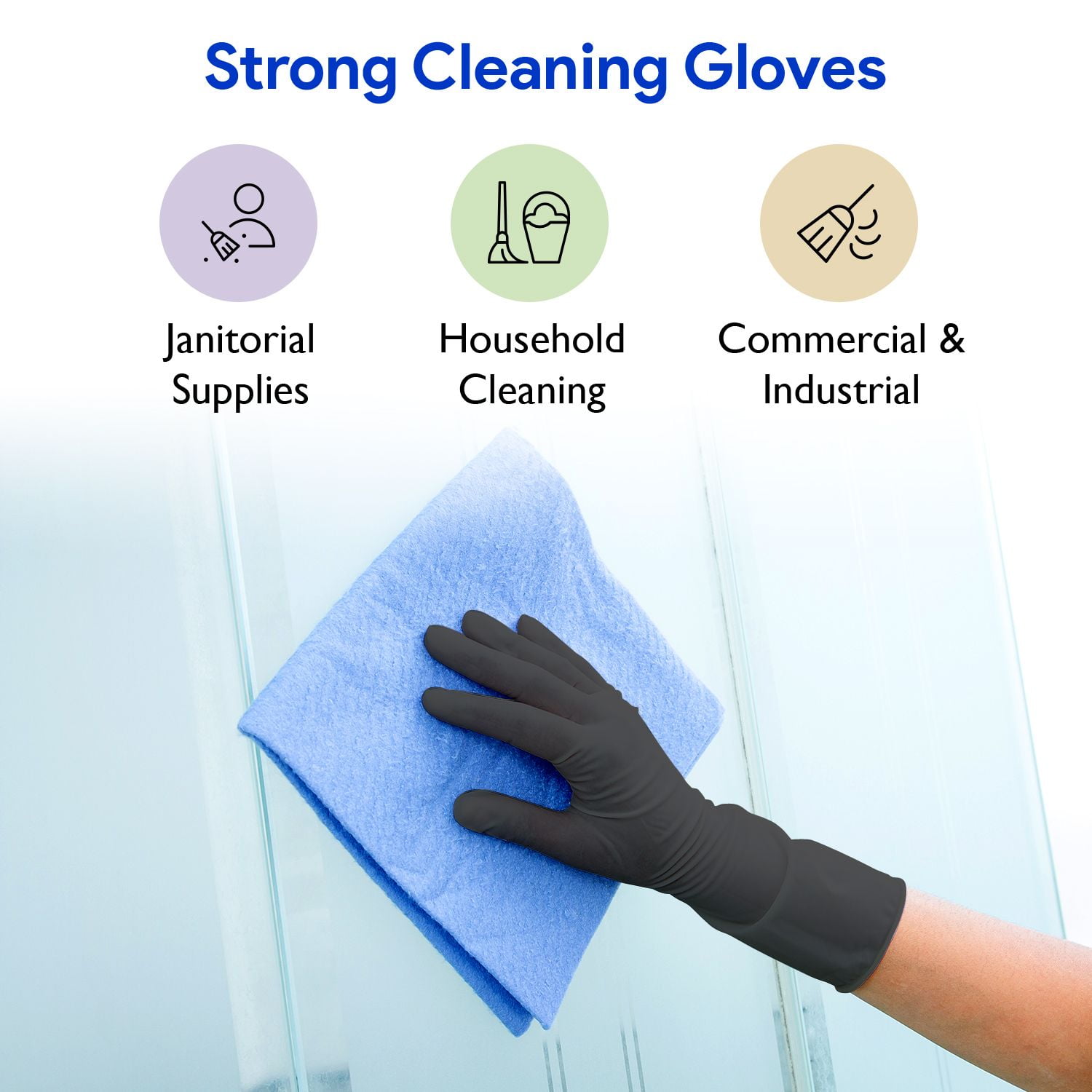 ProCure Disposable Black Nitrile Gloves 400 Count - Heavy Duty 4Mil, Powder Free, Rubber Latex Free, Medical Exam Grade