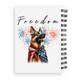 thumbnail image 2 of Freedom German Shepherd on Independence Day 4th of July Spiral Bound Journal Alsatian Dog Lover Gifts 5x7in Spiral Notebook - 01005, 2 of 5