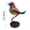 A, variant on Stained Birds On Branch Metal Birds On A Branch Stained Glass Birds On Branch Desktop Bird Figurines Decorations for Living Room Bird Gifts Bird Decor for Home Colorful Flower Bird Group Decorations