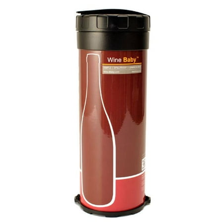 Large Red Wine Balloon Glasses Wine Baby WBLR10a Large Wine Case for Travel - Spill-proof and Unbreakable Sensual - Red ()