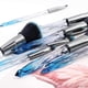 thumbnail image 3 of Yuwaku Makeup Brushes - 10pcs Premium Synthetic Foundation Blending Blush Powder Eyeshadow Brush Set Blue Transparent Crystal Handle Cute Make Up Tool, 3 of 4