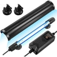 thumbnail image 1 of 11W Aquarium UV Light for Fish Tank, UVC Light Fish Tank for Aquarium Algae Control, Submersible Waterproof UV Lamp with Timer and Hood for Pond Sump Swimming Pool, 1 of 7