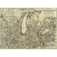thumbnail image 2 of Vintage Maps 18x14 Black Ornate Wood Framed with Double Matting Museum Art Print Titled - Standard Coal and Iron of Hocking Valley Ohio 1881, 2 of 4