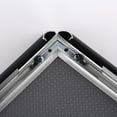 thumbnail image 3 of M&T Displays Snap Poster Frame 1" Aluminum Front Loading Wall Mounting 8.5x11 Inch Black, 3 of 4