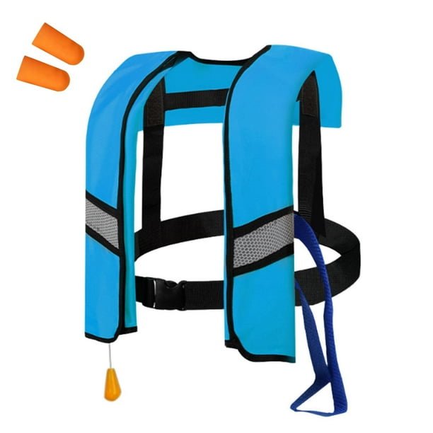 Equipo de natación, accesorios de natación, chalecos salvavidas inflables manuales para pesca al aire libre para adultos, chalecos salvavidas expandibles de aire manuales.