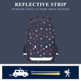 thumbnail image 5 of FORMRS Unisex School Backpack 17" Student Travel Bag with Laptop Compartment, Red Starry Pattern, 5 of 7
