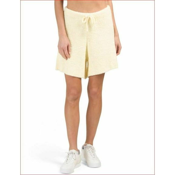 new WEWOREWHAT Danielle Bernstein women knit shorts DBB006-1 yellow sz XXL $69