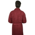 thumbnail image 7 of Men’s 100% Terry Cotton Bathrobe Toweling Robe Maroon Small, 7 of 7