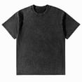 thumbnail image 5 of Oversized Tshirts for Men Acid Wash Loose Fit Cotton Basic T Shirts Gym Vintage Baggy Tees （Black,XL）, 5 of 5