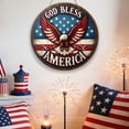 thumbnail image 5 of Clearance Under $5! InsCrazy 4th of July Decorations Outdoor Home Circular Decoration Pendant Wall Decoration Pendant Party Supplies 250th Anniversary Decorations, 5 of 6