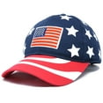 thumbnail image 4 of DALIX American Flag Hat Premium USA Baseball Cap in Stars and Stripes, 4 of 7