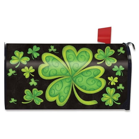 Mailboxes St Louis - Happy St. Patrick's Day Magnetic Mailbox Cover Shamrocks Standard Briarwood Lane
