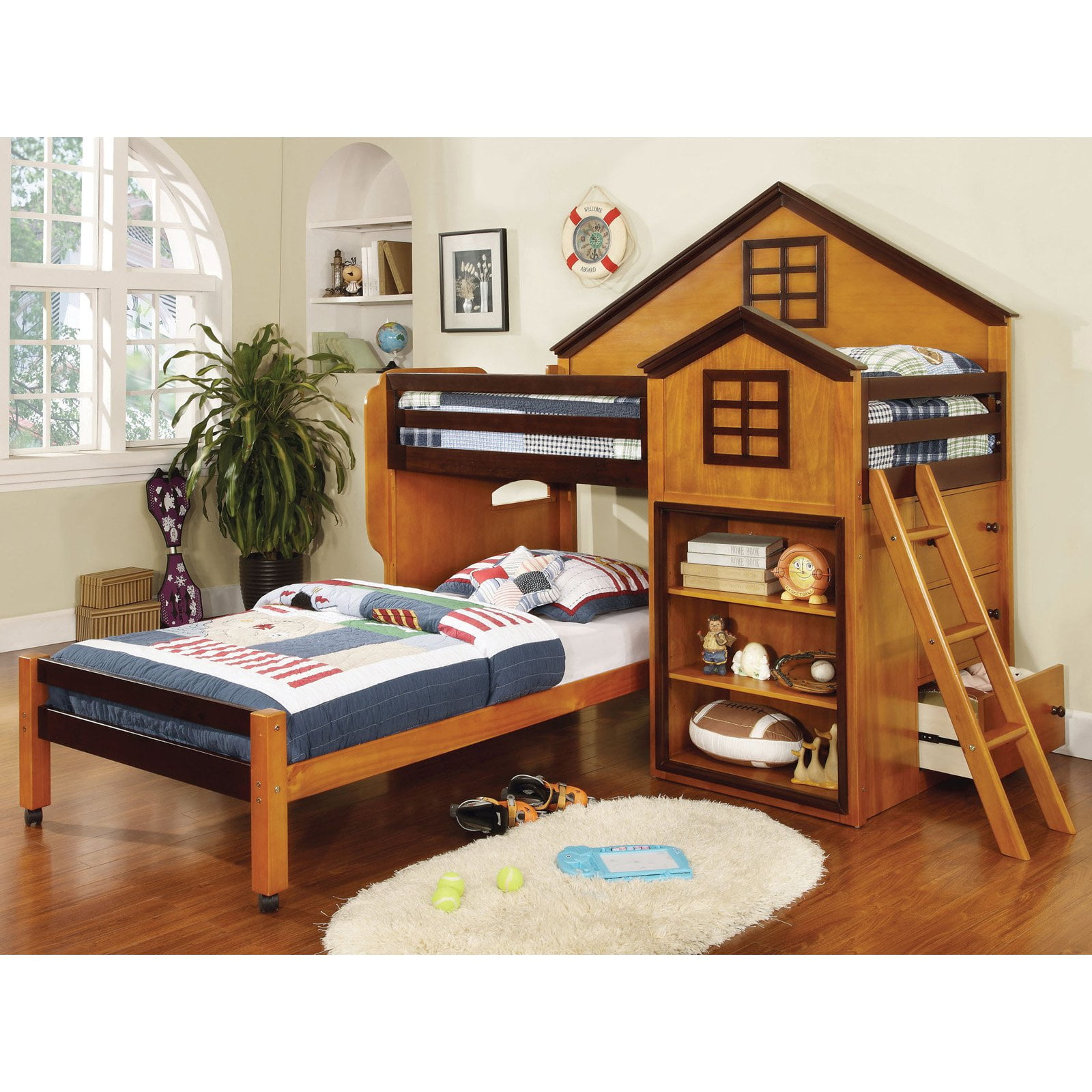 Parker House Design Twin Loft Bed With Storage