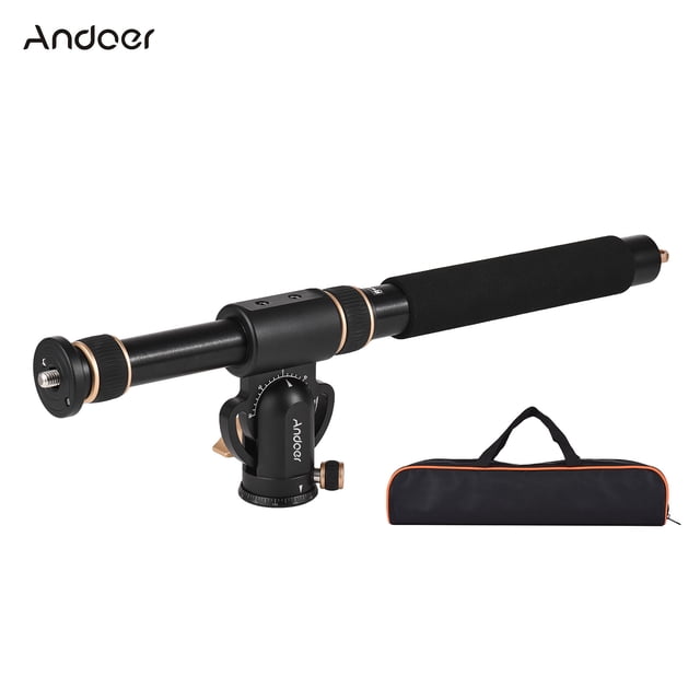 Andoer Selfie Stick,Rotatable Base Load Boom Aluminum Alloy Column Universal Arm Aluminum Arm Aluminum Alloy Arm With Eryue Arm Overhead Column Removable Stand Qisuo Arm Universal Stand Arrow Arm