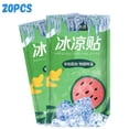 thumbnail image 1 of Patchs Rafraîchissants Instantanés de Marque Générique, 20 Pcs de Gel Adhésif Rafraîchissant pour le Corps pour le Soulagement par Temps Chaud, la Récupération après l'Exercice et le Confort Extérieur, Dissipation de Chaleur Longue Durée, 1 of 8